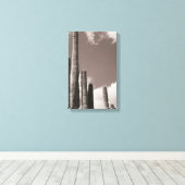 Toile Saguaro Cactus Pipes Desert B&W Photo Art Prints (Insitu (Plancher de Bois))