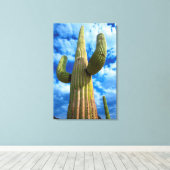 Toile Saguaro cactus portrait, Arizona (Insitu (Plancher de Bois))