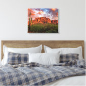 Toile Saguaro Cactus Superstition Coucher de soleil de m (Insitu(Chambre))
