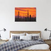 Toile Saguaro, sunset, Saguaro National Park (Insitu(Chambre))