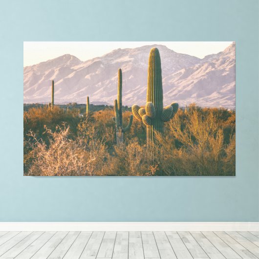 Toile Saguaros (Insitu (Plancher de Bois))