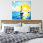 Toile Sailboat at Sunset (Insitu(Chambre))