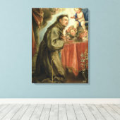 Toile Saint Antoine de Padoue en hommage à l'Enfant Chri (Insitu (Plancher de Bois))