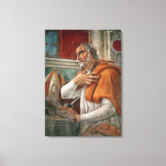Toile Saint Augustin dans sa cellule, vers 1480 (Recto)