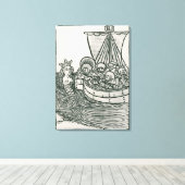 Toile Saint-Brendan et la sirène (Insitu (Plancher de Bois))