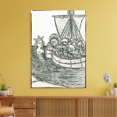 Toile Saint-Brendan et la sirène (Insitu(Salon))