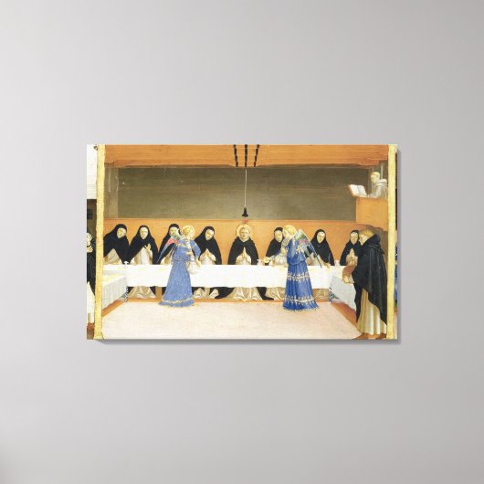 Toile Saint Dominique et ses compagnons Fed par les Ange (Recto)