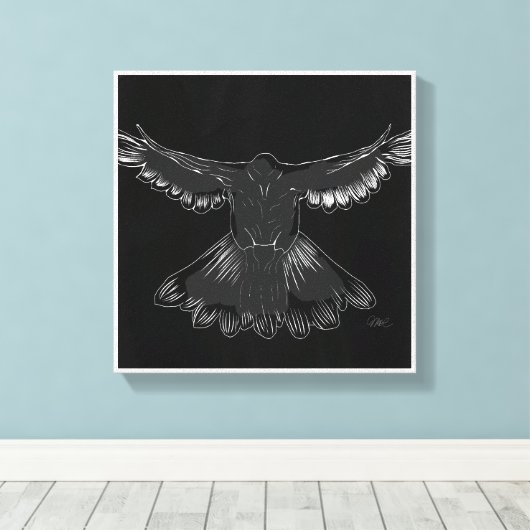 Toile Saint Esprit Dove Conception Comic Style No 1 Noir (Insitu (Plancher de Bois))