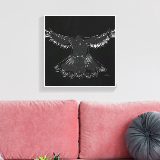 Toile Saint Esprit Dove Conception Comic Style No 1 Noir (Insitu(Salon))