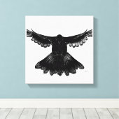 Toile Saint Esprit Dove Design Comic Style No 3 Noir (Insitu (Plancher de Bois))