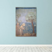 Toile Saint François Prêcher aux oiseaux, 1297-99 (Insitu (Plancher de Bois))