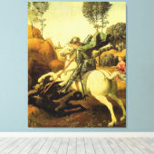 Toile "Saint George et le dragon" de Raphaël (vers 1505) (Insitu (Plancher de Bois))