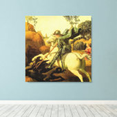 Toile "Saint George et le dragon" de Raphaël (vers 1505) (Insitu (Plancher de Bois))