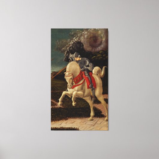 Toile Saint George et le Dragon (détail), vers 1470 (Recto)