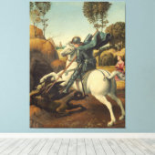 Toile Saint George et le Raphael du Dragon (Insitu (Plancher de Bois))