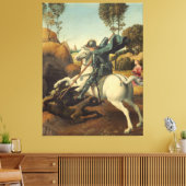 Toile Saint George et le Raphael du Dragon (Insitu(Salon))