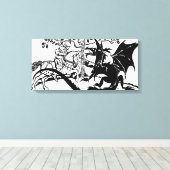 Toile Saint George & Le Dragon (Insitu (Plancher de Bois))