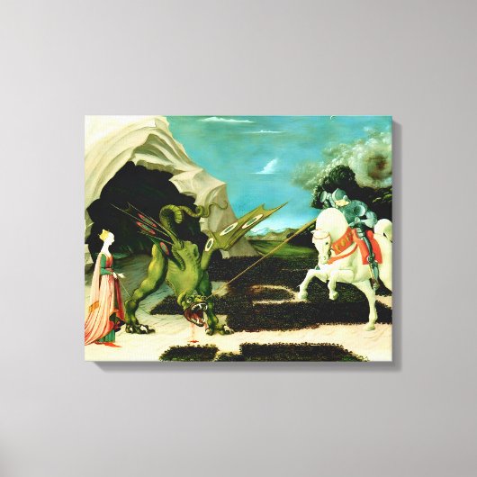 Toile Saint-Georges médiéval et le Dragon (Recto)