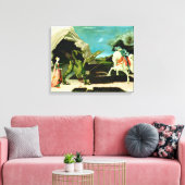 Toile Saint-Georges médiéval et le Dragon (Insitu(Salon))