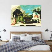 Toile Saint-Georges médiéval et le Dragon (Insitu(Chambre))