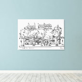 Toile Saint-Germain-des-Prés | Paris, France (Insitu (Plancher de Bois))