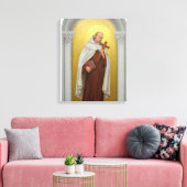 Toile Saint Jean de la carmélite catholique croisée (Insitu(Salon))