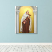 Toile Saint Jean de la carmélite catholique croisée (Insitu (Plancher de Bois))