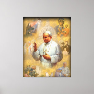 Toile Saint Jean Paul II, JP2, San Giovanni Paolo II