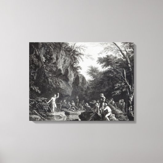 Toile Saint Jean prêchant dans le désert (Recto)