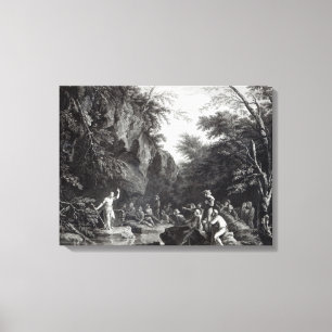 Toile Saint Jean prêchant dans le désert