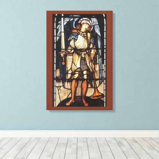 Toile Saint Michael par Sir Edward Coley Burne-Jones (Insitu (Plancher de Bois))