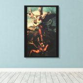 TOILE SAINT MICHAEL VAINQUANT SATAN (Insitu (Plancher de Bois))