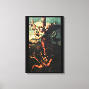 TOILE SAINT MICHAEL VAINQUANT SATAN