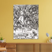 Toile Saint Michel et le Dragon, d'un latin (Insitu(Salon))