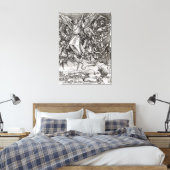 Toile Saint Michel et le Dragon, d'un latin (Insitu(Chambre))