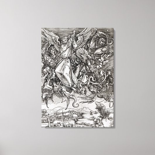 Toile Saint Michel et le Dragon, d'un latin (Recto)