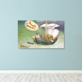 Toile Saint Nicolas sauve un navire de l'épave (Insitu (Plancher de Bois))