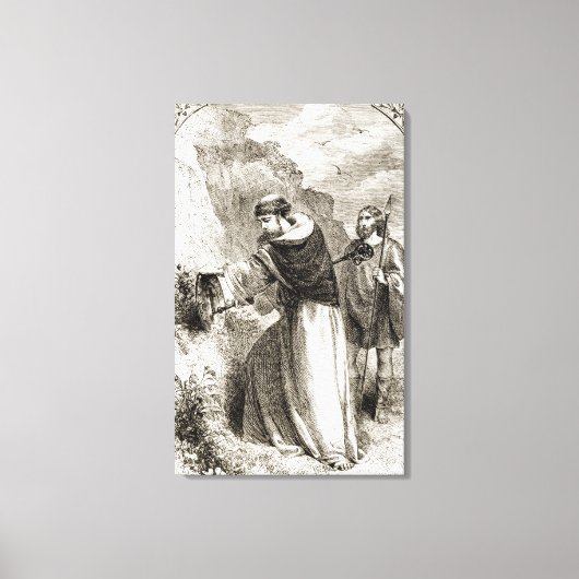 Toile Saint Patrick marquant le bouclier de Connal avec (Recto)