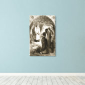 Toile Saint Patrick rencontré par des vierges dans le bo (Insitu (Plancher de Bois))