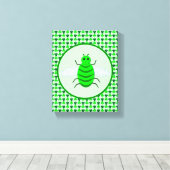 Toile Saint Patricks Day Bee et Shamrocks (Insitu (Plancher de Bois))