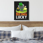 Toile Saint Patrick's Day Être chanceux (Insitu(Chambre))