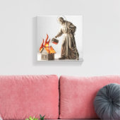 Toile Saint patron des pompiers (Insitu(Salon))