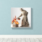 Toile Saint patron des pompiers (Insitu (Plancher de Bois))