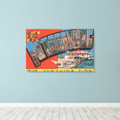 Toile Saint-Pétersbourg, Floride - Grandes Lettres Scène (Insitu (Plancher de Bois))