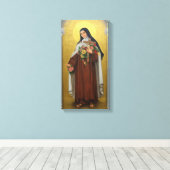 Toile Saint-Thérèse de l'Enfant Jésus carmélite catholiq (Insitu (Plancher de Bois))