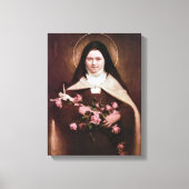 Toile Saint Thérèse de Lisieux Image de Dévotion. (Recto)