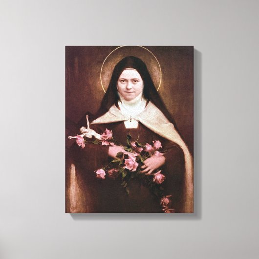 Toile Saint Thérèse de Lisieux Image de Dévotion. (Recto)