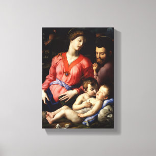 Toile Sainte Famille avec Saint John Agnolo Bronzino 154