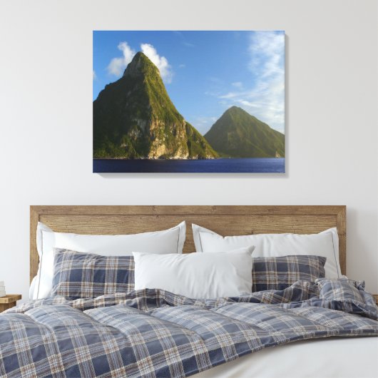 Toile Sainte-Lucie Pitons (Insitu(Chambre))