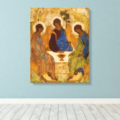 Toile Sainte Trinité Andrei Rublev Icône sainte Art reli (Insitu (Plancher de Bois))